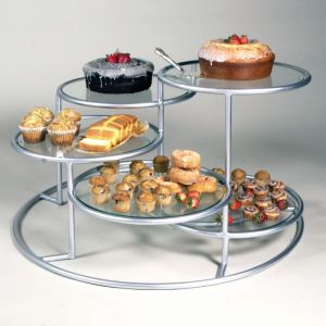 6 Tier Buffet Risers (Gold & Silver)